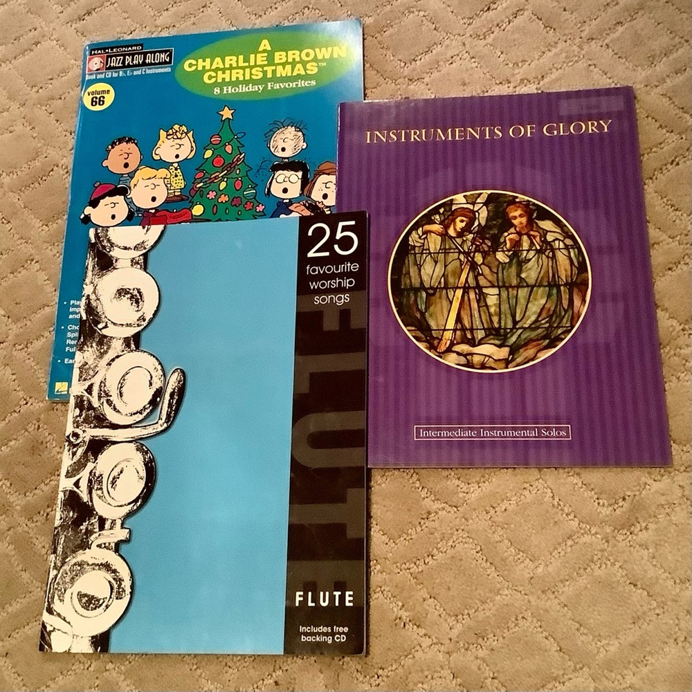 Flute Music Book Collection of 3 with CDs